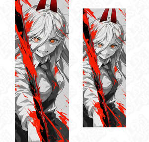 Chainsaw Man Power HueForge Bookmark Set