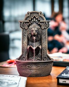 Lions Courage Fountain Backflow Burner