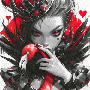 Disney Prints: Disney Alice in Wonderland The Queen of Hearts HueForge