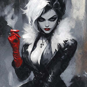Disney Prints: Disney Cruella DeVille from 101 Dalmatians HueForge