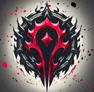 Gaming Prints: World Of Warcraft Horde Logo HueForge
