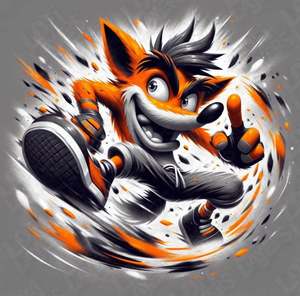 Gaming Prints: Crash Bandicoot HueForge