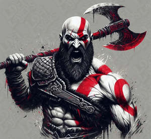 Gaming Prints: God Of War Kratos Hueforge