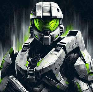 Gaming Prints: Halo Master Chief HueForge
