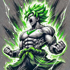 Anime Prints: Dragon Ball Z Broly HueForge