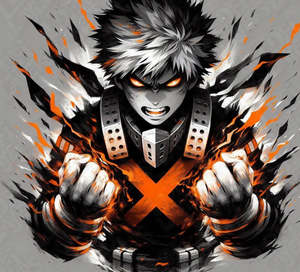 My Hero Academia Katsuki "Dynamight" Bakugo HueForge