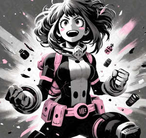 Anime Prints: My Hero Academia Ochaco "Uravity" Uraraka HueForge