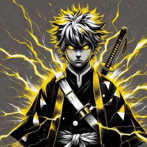 Demon Slayer Zenitsu Agatsuma HueForge