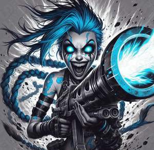 Anime Prints: League of Legends Jinx HueForge
