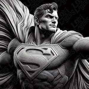 DC Comics Superman Relief Style HueForge