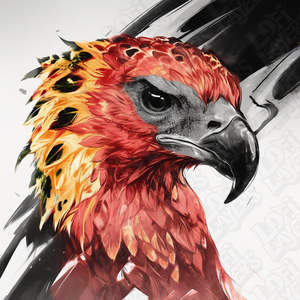 Harry Potter Prints: Harry Potter Fawkes the Phoenix HueForge
