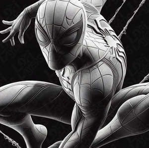 Marvel Comic Prints: Marvel Spiderman Relief Style HueForge