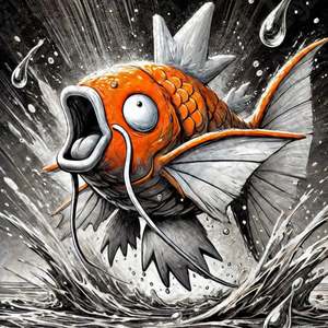 Pokemon Prints: Pokémon Magikarp HueForge