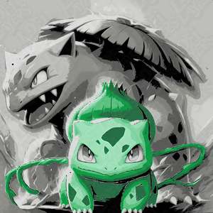 Pokémon Bulbasaur HueForge