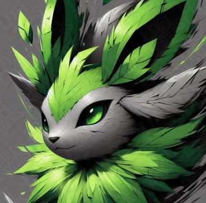 Pokémon Leafeon HueForge