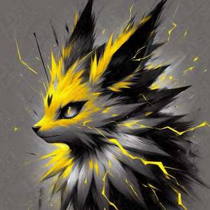 Pokemon Prints: Pokémon Jolteon HueForge