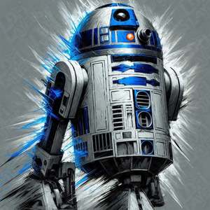 Star Wars Prints: Star Wars R2D2 Hueforge