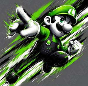 Super Mario Luigi HueForge
