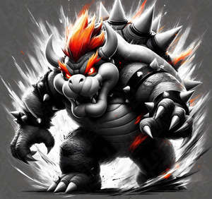 Super Mario Prints: Super Mario Bowser HueForge
