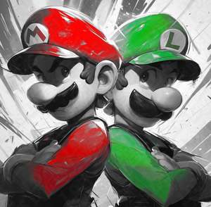 Super Mario Prints: Super Mario Brothers Hueforge