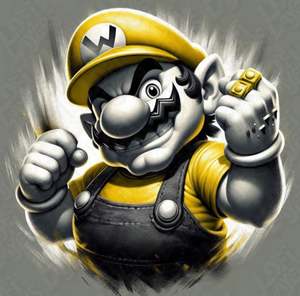 Super Mario Prints: Super Mario Wario Hueforge