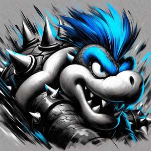 Super Mario Prints: Super Mario Larry Koopa Hueforge