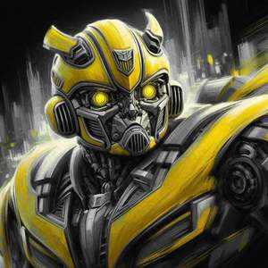Transformers Bumblebee HueForge