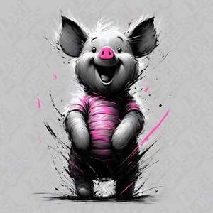 Winne The Pooh Piglet Hueforge