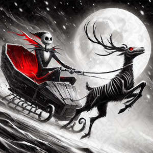 Special Events: The Nightmare Before Christmas Jack and his Reindeer HueForge
