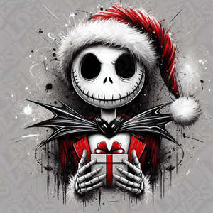 The Nightmare Before Christmas Santa Jack Skellington HueForge