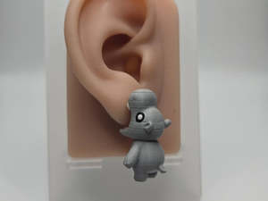 Earrings: Animal Hippo Chomper Earring