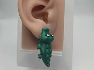 Earrings: Animal Gator Chomper Earring