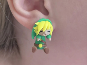 The Legend of Zelda Link Earring with Hanging Body