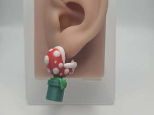 Super Mario Piranha Plant Chomper Earrings