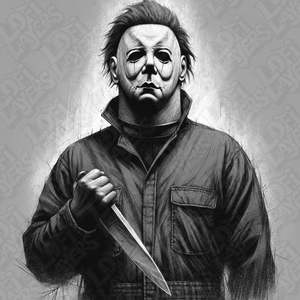 Black White Prints: Michael Myers HueForge