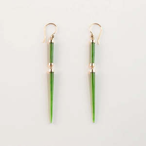 Nick Von K: Pounamu Odyssey Earrings | 14ct Gold
