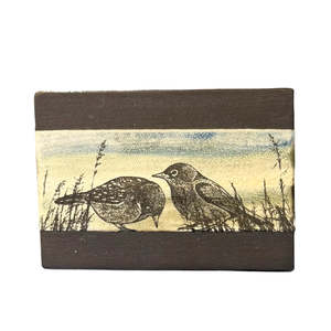 Black Clay Wall Tile | Waxeyes | Small