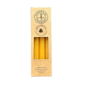 Beeswax Taper Candles Box Of 6