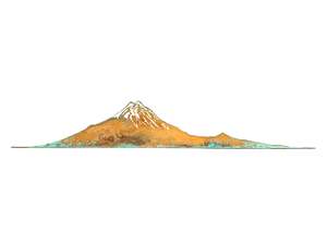 Wall Art: Copper Mt Taranaki | Large