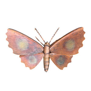 Copper Sculptures: Copper Kawakawa Looper Moth | Frill Wings