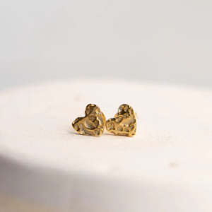 Lace Mini Heart Studs