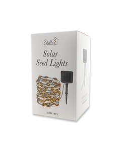 Christmas: Solar Powered LED Seed Lights 10m