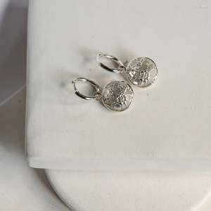 Earrings: Silver Lace Pod Earrings