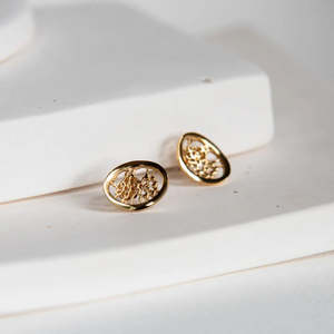 Lace Oval Studs