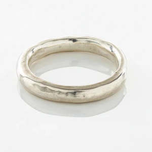 Warrior Silver Hand Hammered Bangle