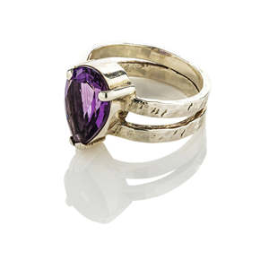 Venus Ring Purple Amethyst Silver