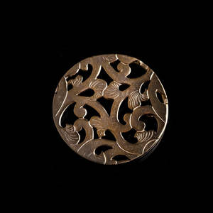 Karakusa 9ct Gold Plate Brooch