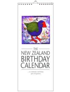 Calendars Diaries Journals: Cecily NZ Birds Perpetual Birthday Calendar
