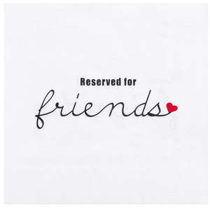 Cloths Mats: Paper Napkins | Reserved For Friends