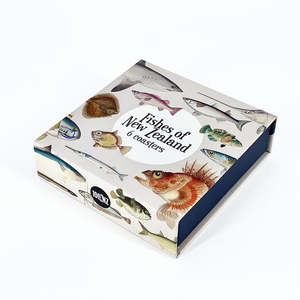 Drinkware: Fishes Of NZ Coasters | Boxed Set Of 6